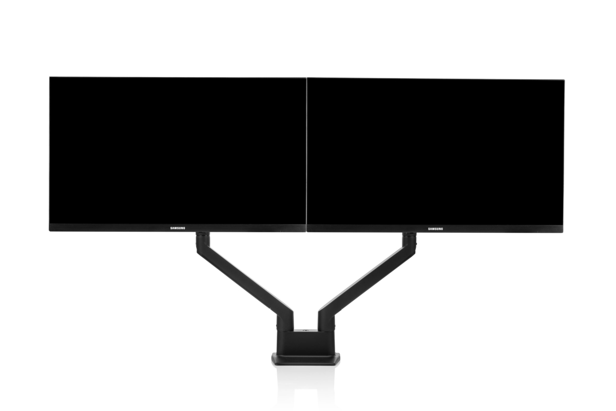 Flexibele dubbele monitorarm Motion Pro